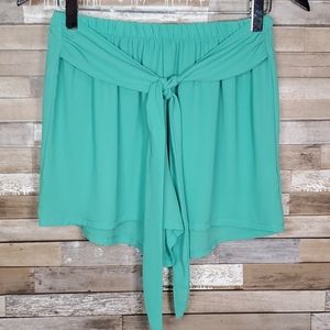 Green Flowy Shorts